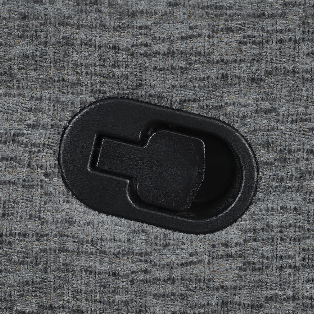Bahrain Upholstered RAF Recliner Charcoal — view 4