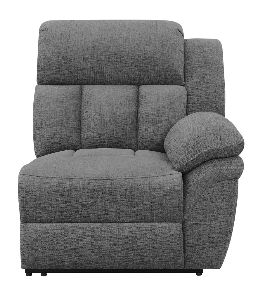 Bahrain Upholstered RAF Recliner Charcoal — view 3