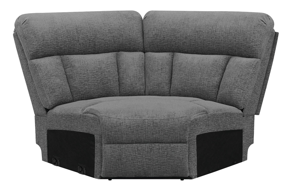 Bahrain Upholstered Wedge Charcoal — view 1