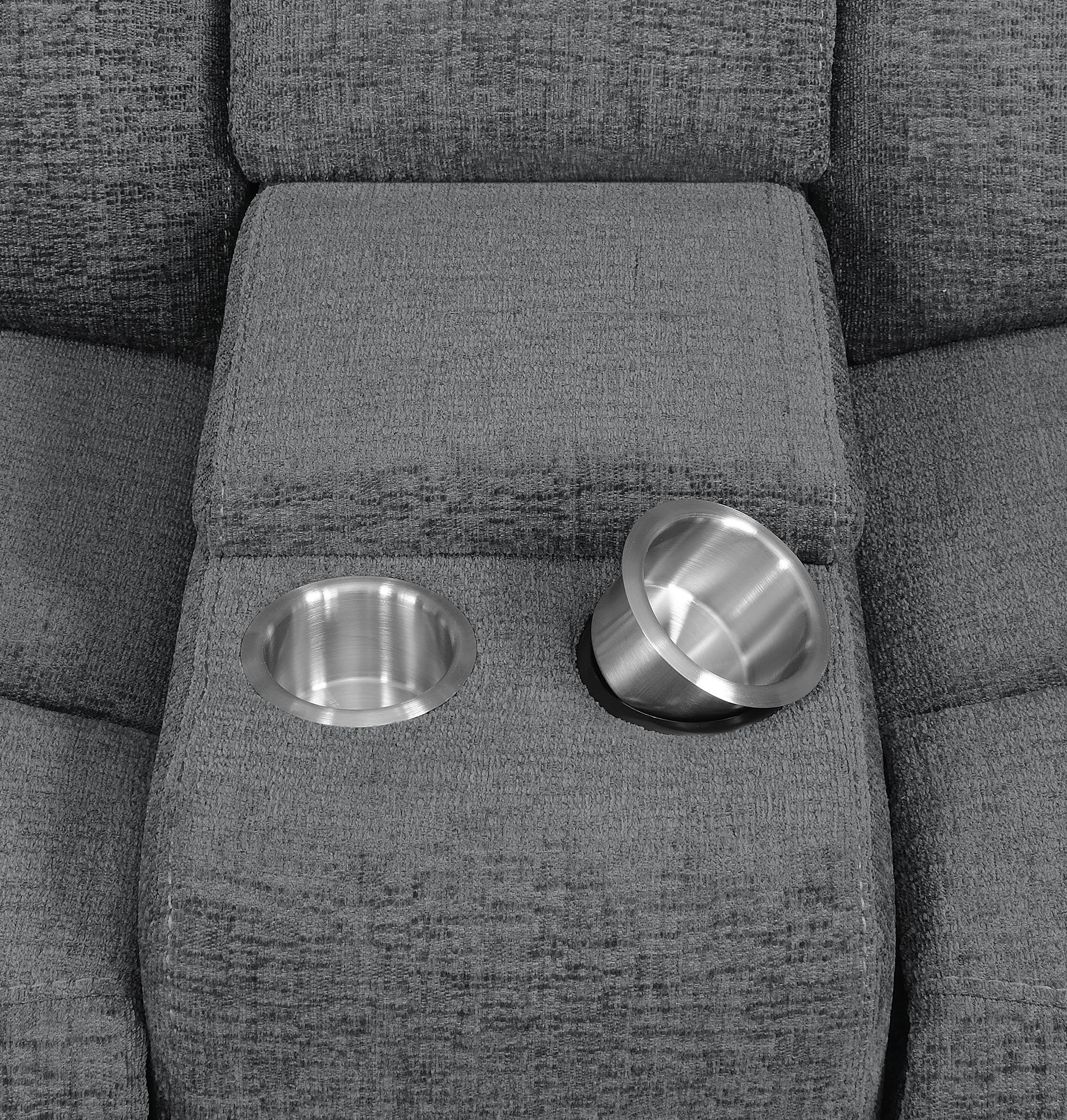 Bahrain 5-piece Upholstered Home Theater Seating Charcoal — view 15
