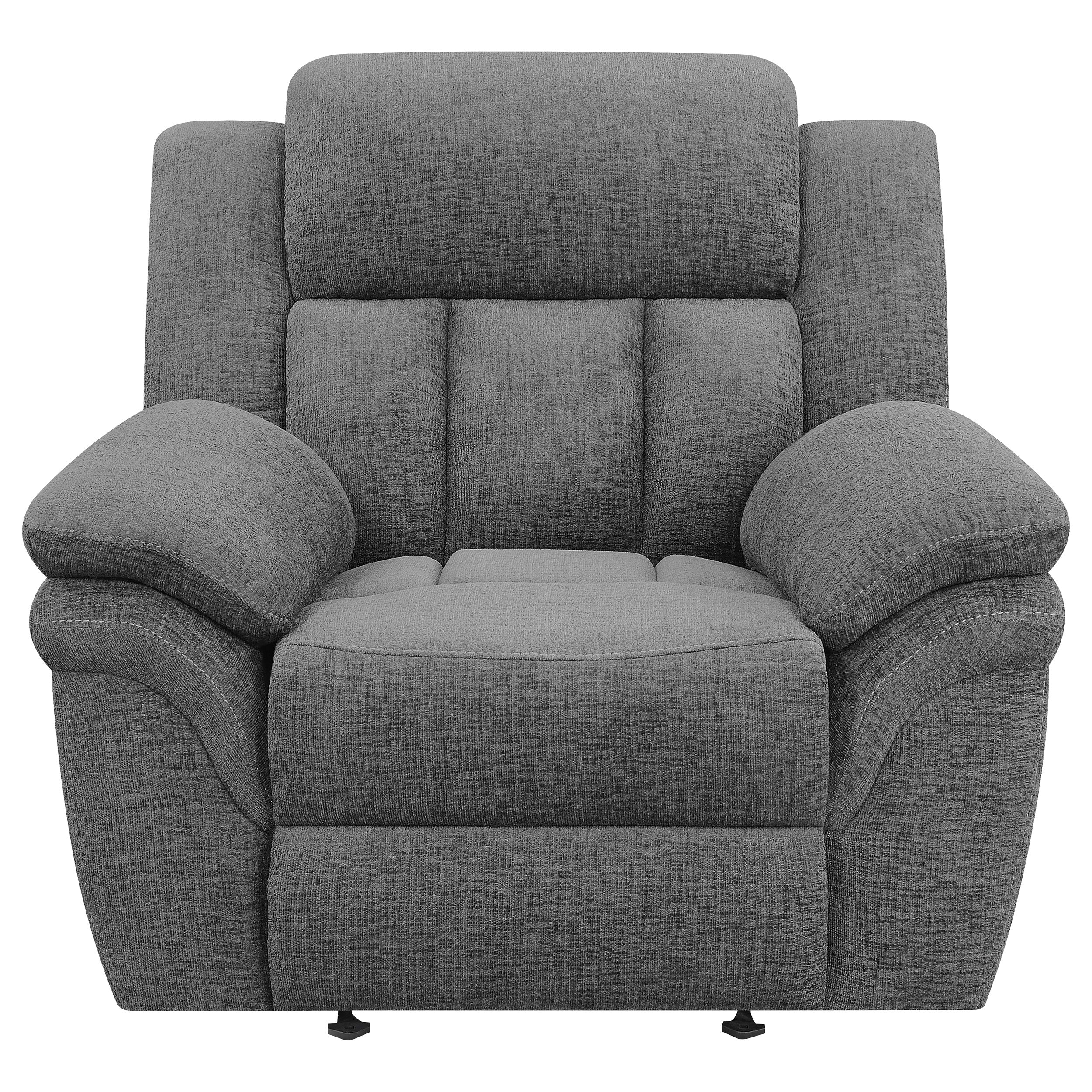 Bahrain Upholstered Power Glider Recliner Charcoal — view 5