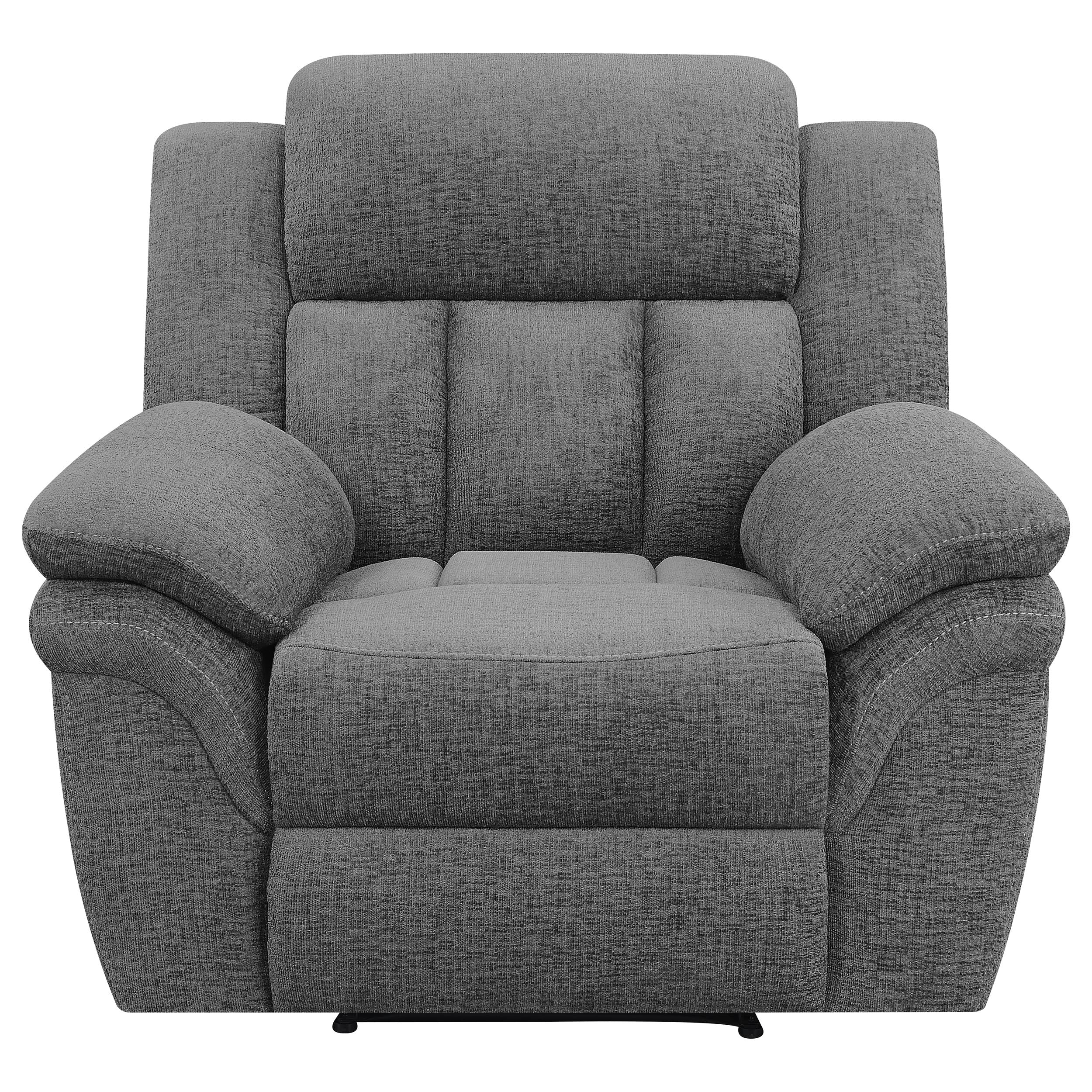 Bahrain Upholstered Glider Recliner Charcoal — view 5
