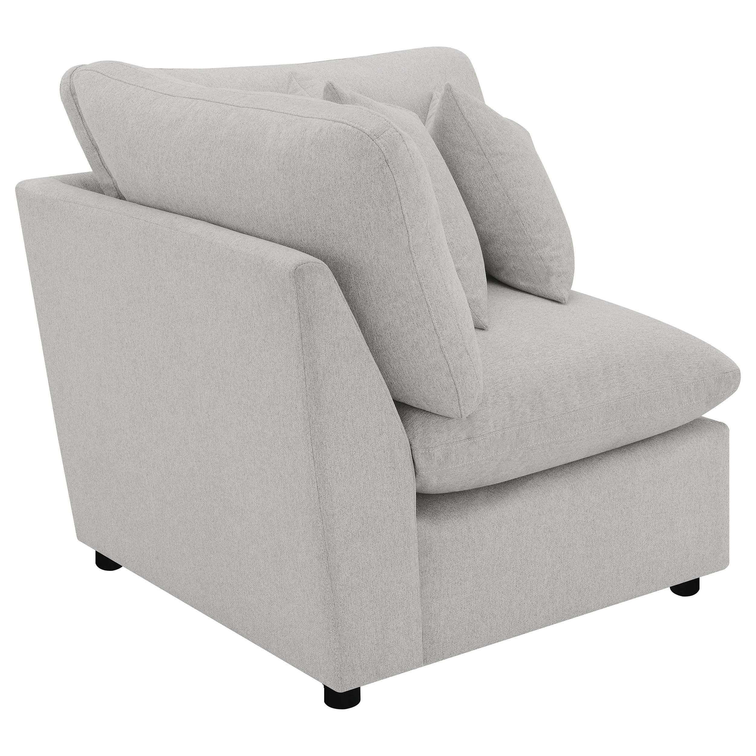 Collins Modular Corner Chair Grey — view 3