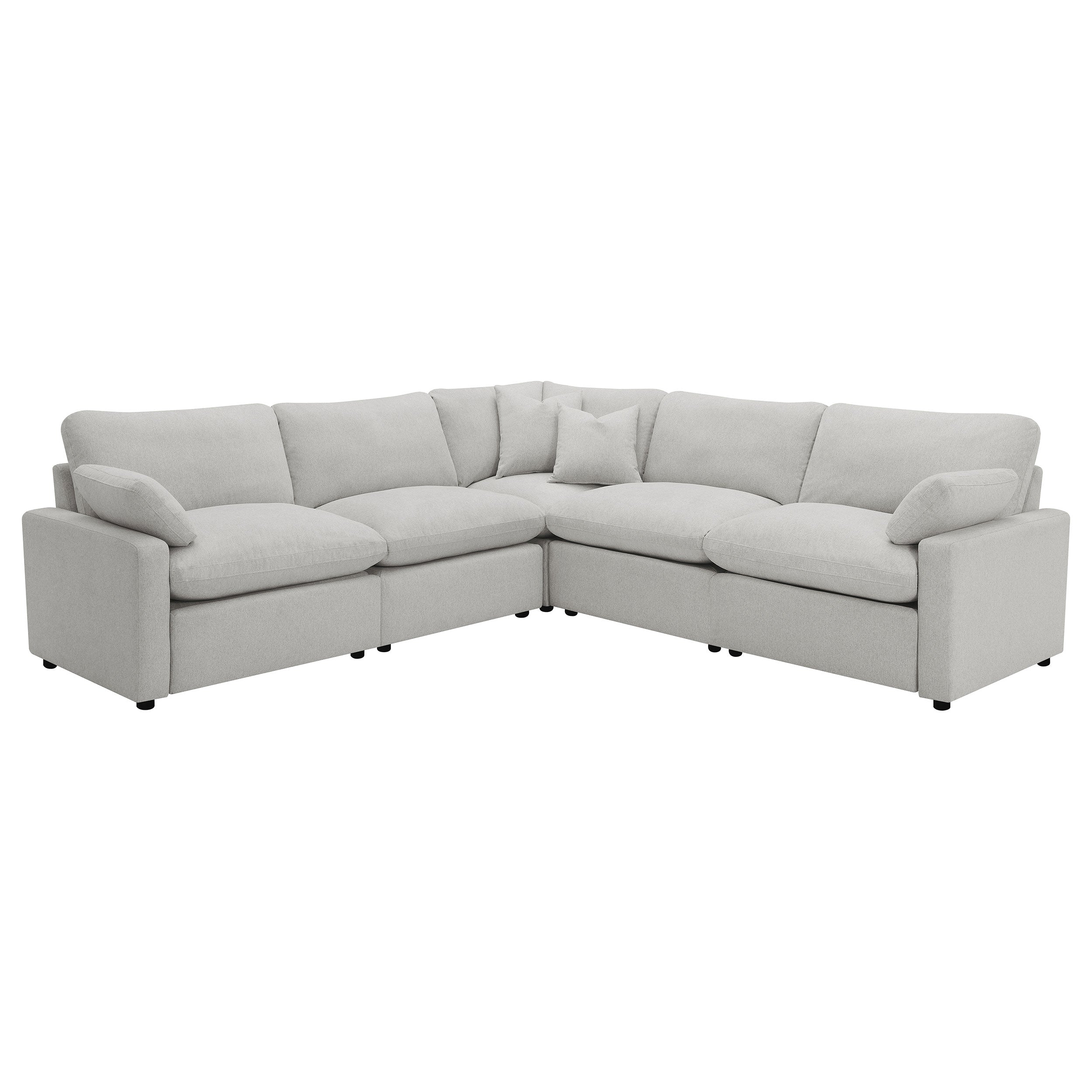 Collins 5-piece Modular Power Reclining Sectional Grey — view 1