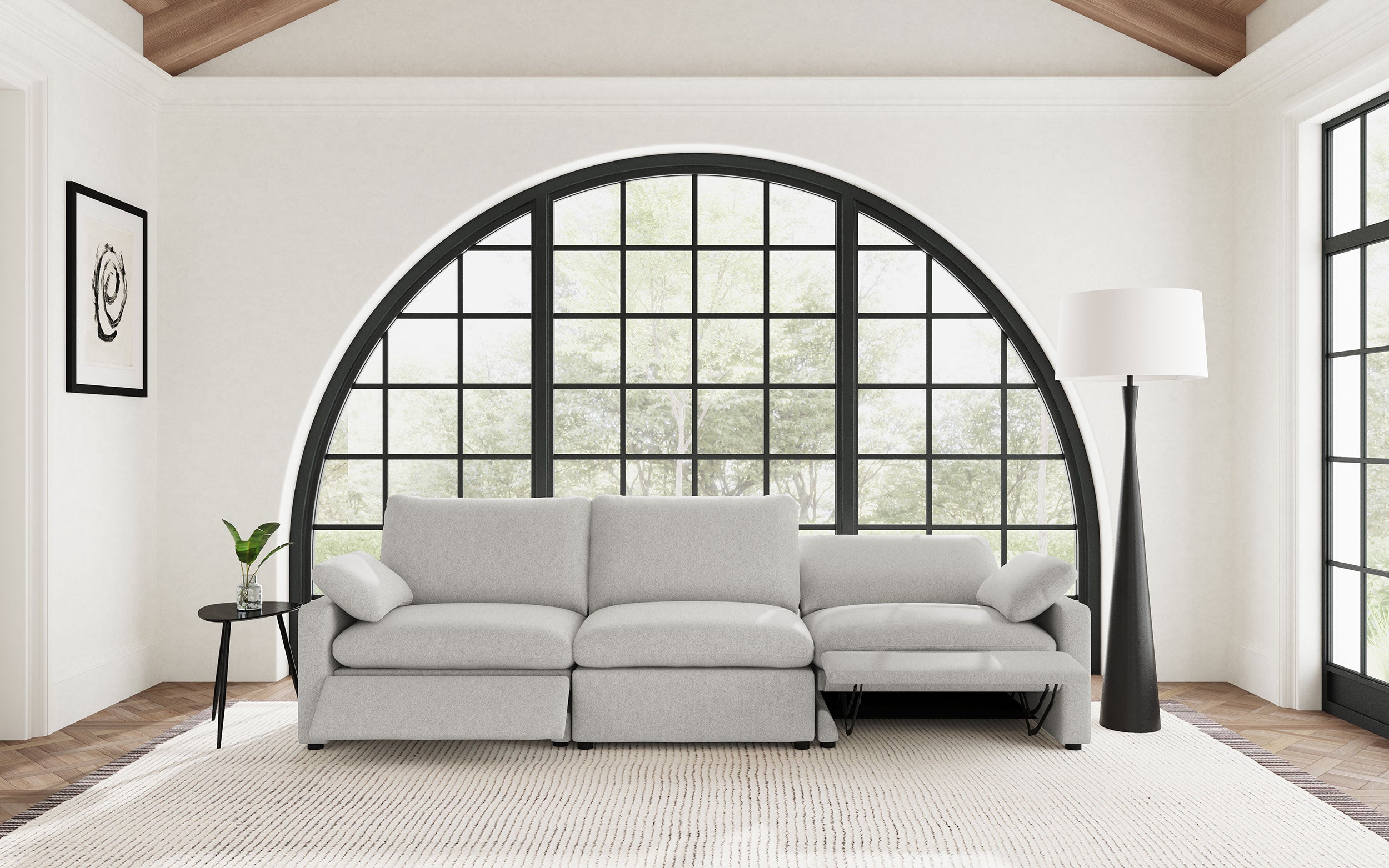 Collins Modular Power Sofa Grey — view 3