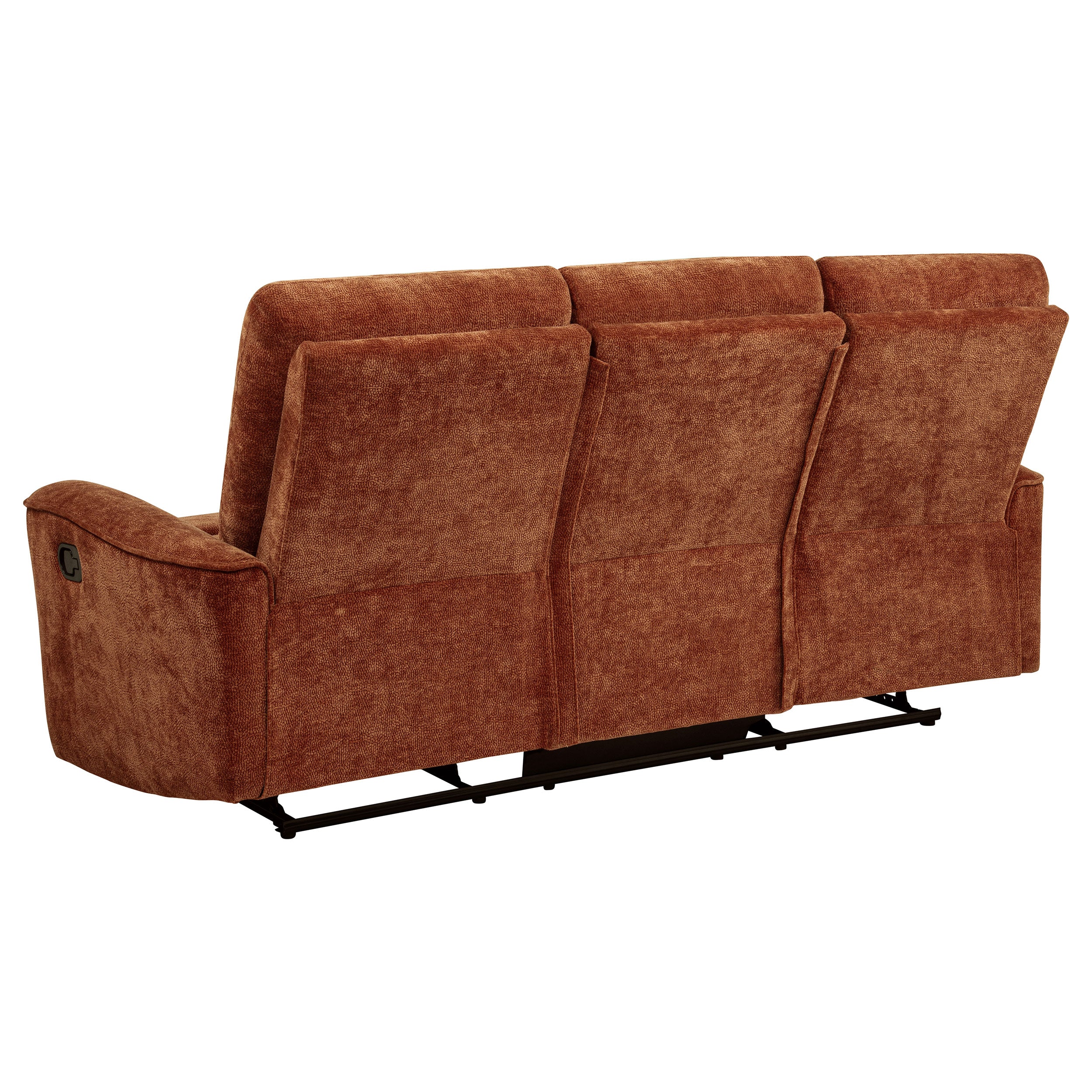 Navarro 2-piece Upholstered Reclining Sofa Set Orange — view 7