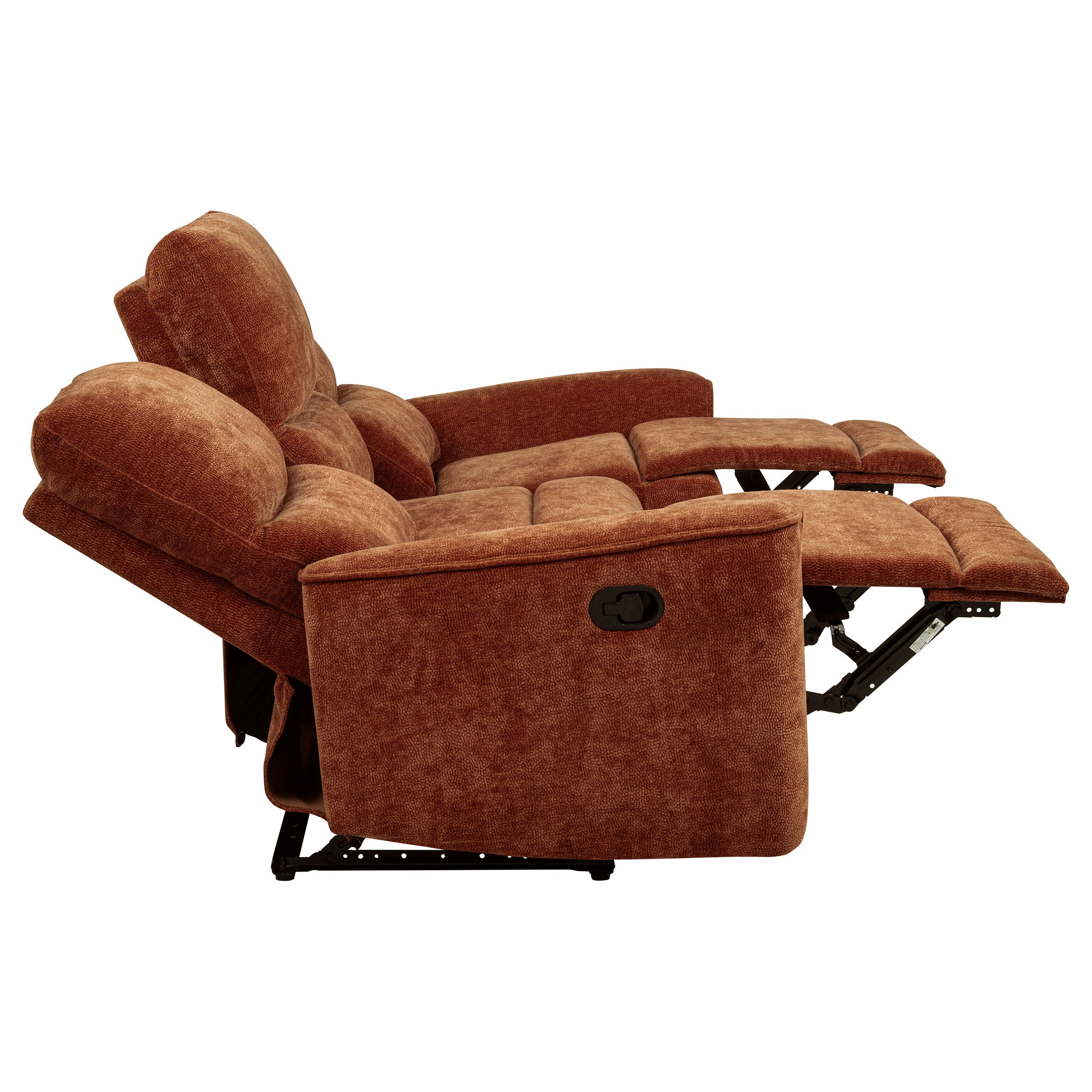 Navarro 2-piece Upholstered Reclining Sofa Set Orange — view 8