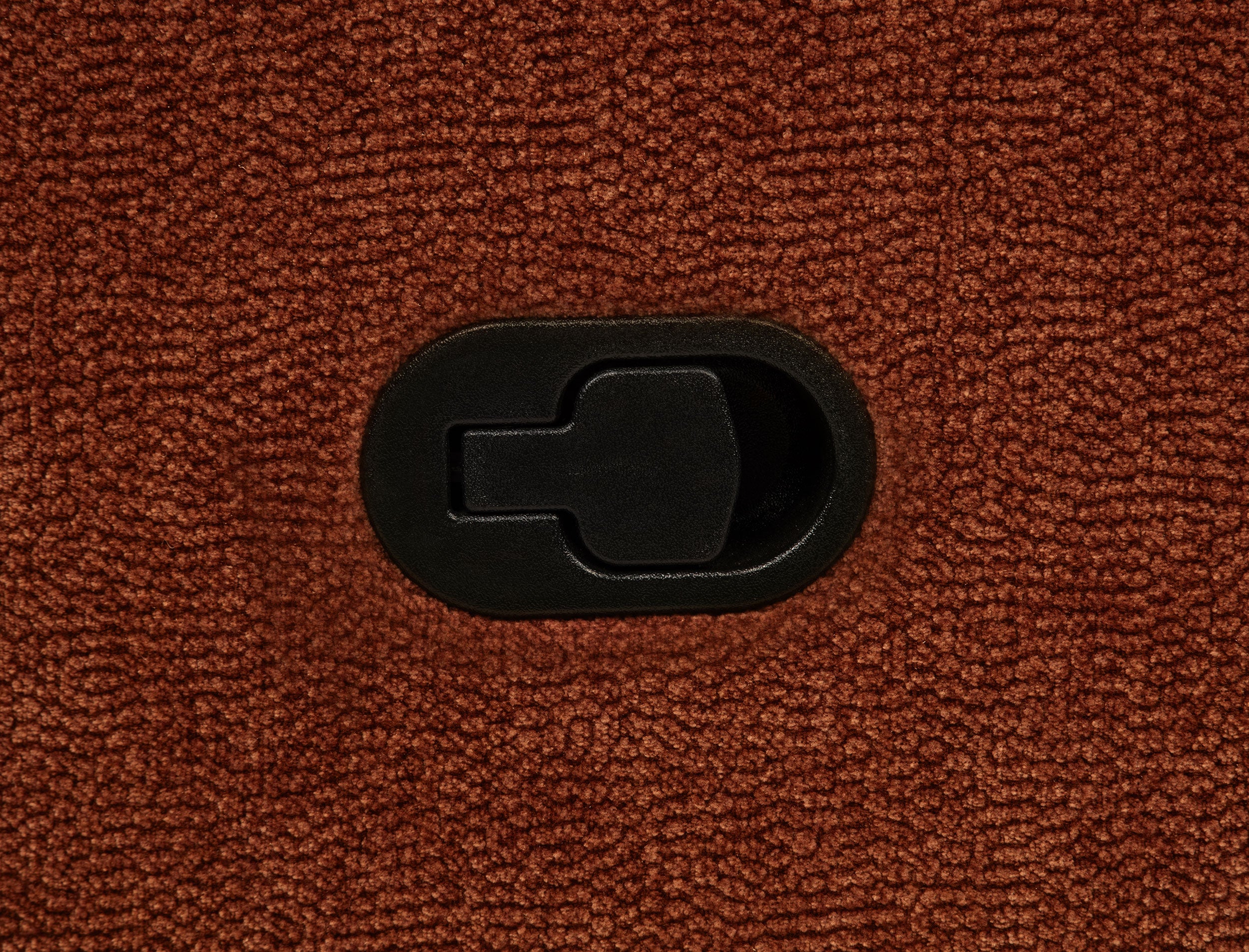 Navarro Chenille Upholstered Reclining Sofa Burnt Orange — view 11