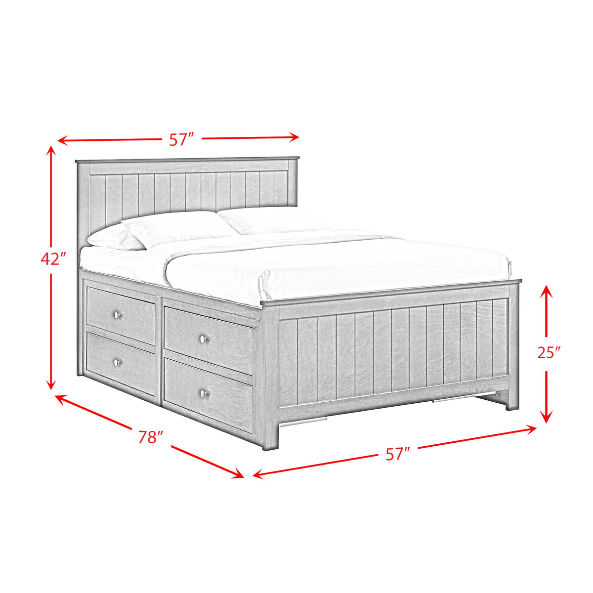 Sami Captains Bedroom Set in Dark Brown by Elements International, view 8