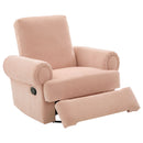 Manual Swivel Recliner Rocker Chair With Adjustable Backrest