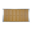 Cora - Outdoor Patio Aluminum 4 Pieces Chat Set - Beige / Natural / Silver