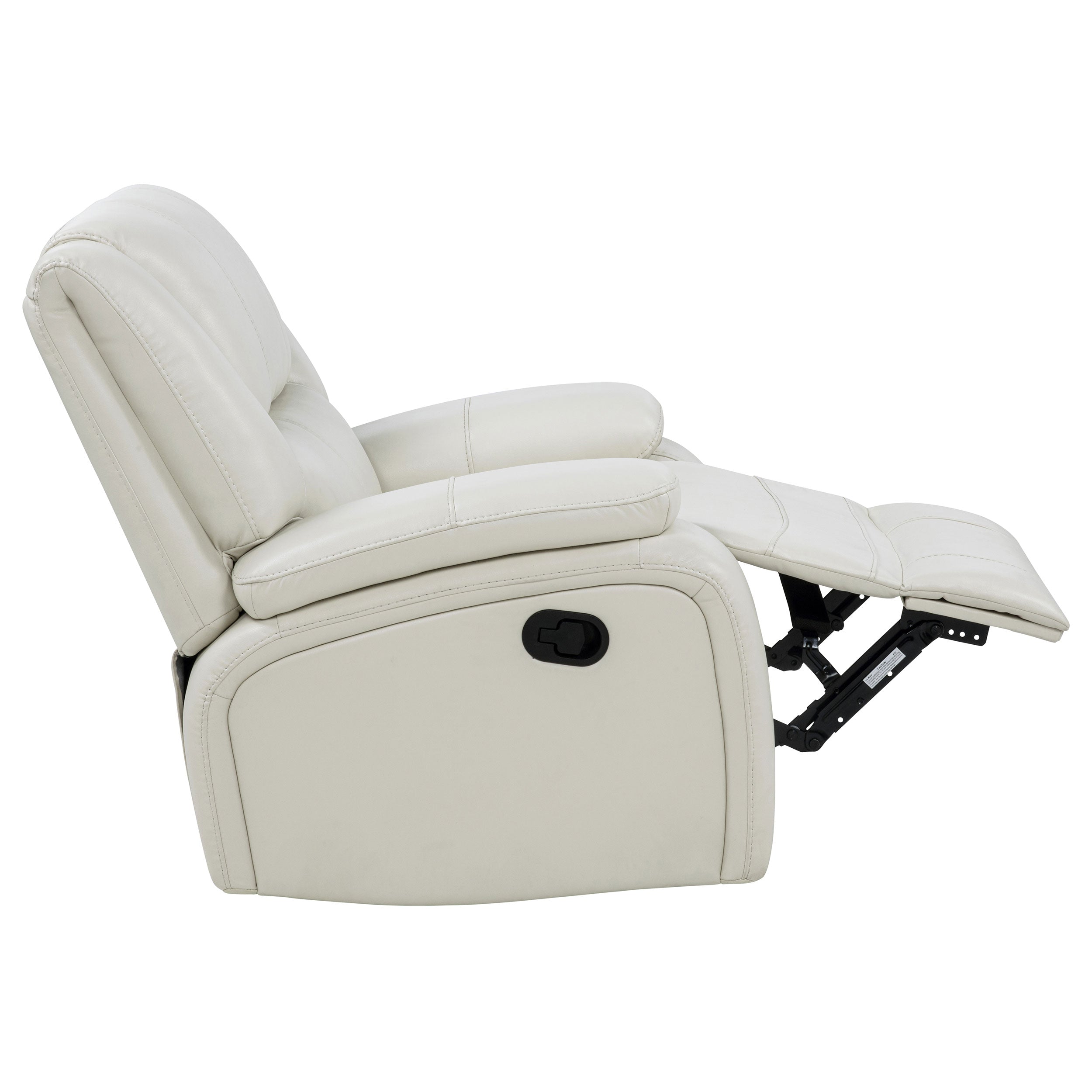 Camila 3-piece Upholstered Reclining Sofa Set White — view 13