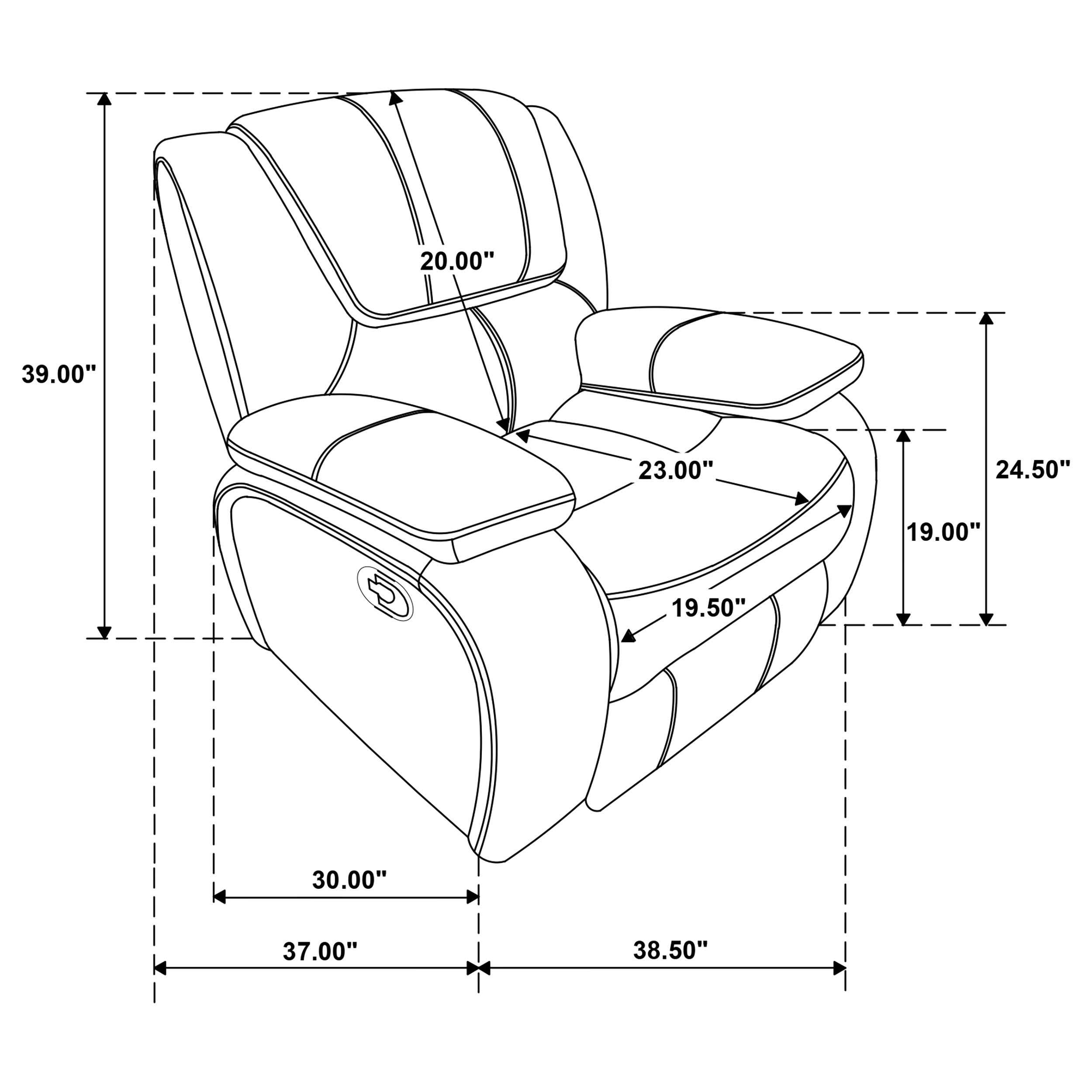 Camila 3-piece Upholstered Reclining Sofa Set White — view 18