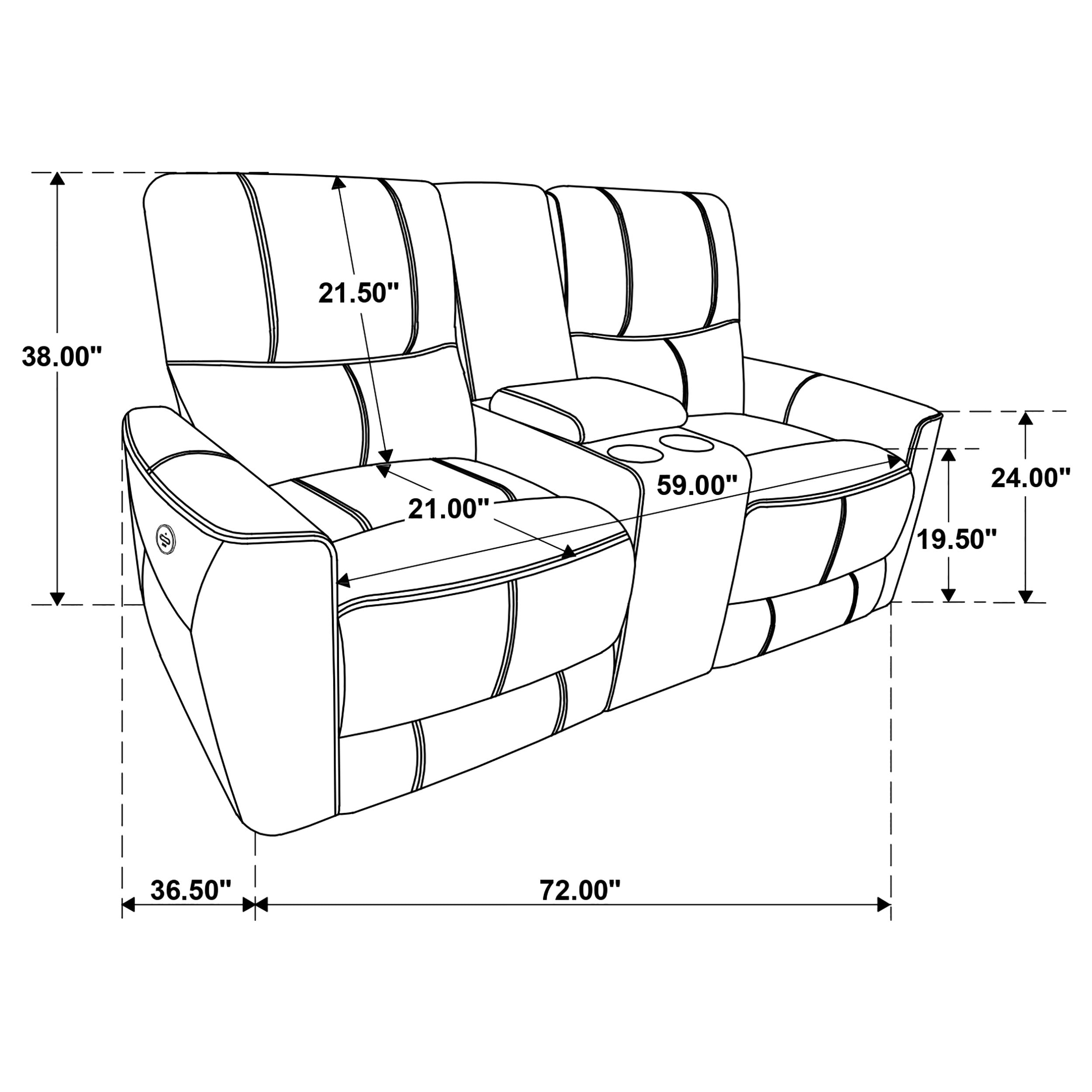 Greenfield 2-piece Power Reclining Sofa Set Dove Grey — view 17