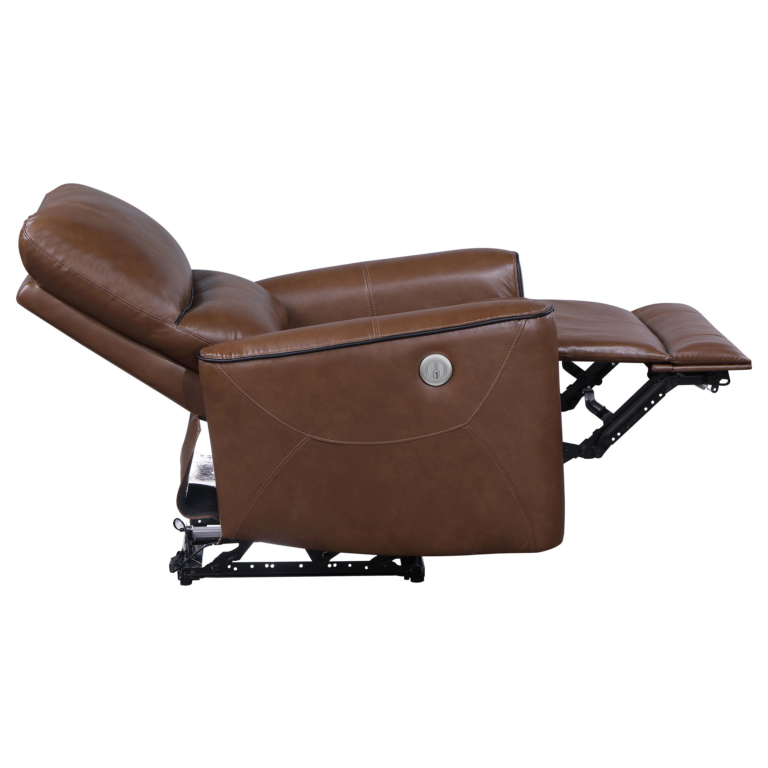 Greenfield 3-piece Power Reclining Sofa Set Saddle Brown — view 11