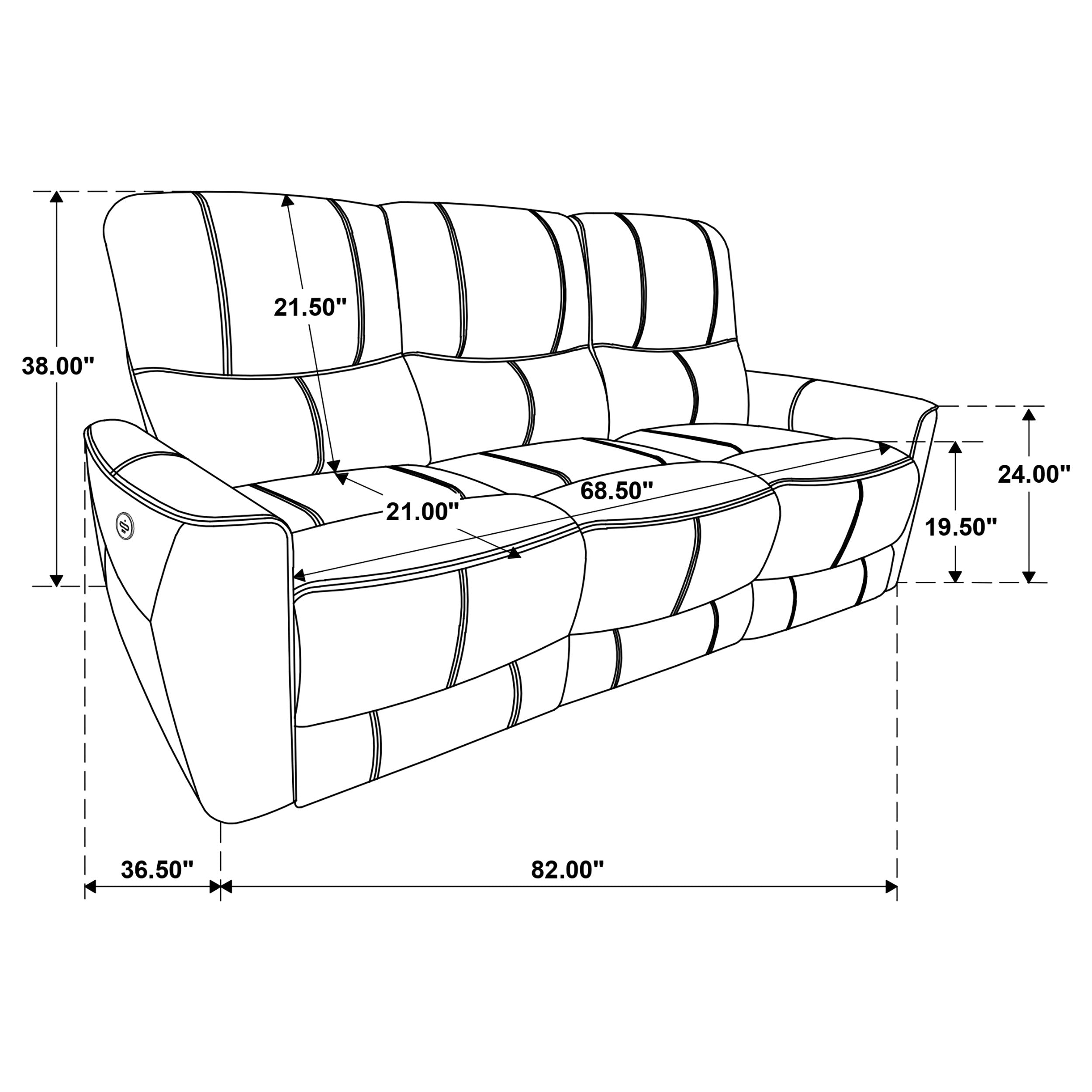 Greenfield 3-piece Power Reclining Sofa Set Saddle Brown — view 16