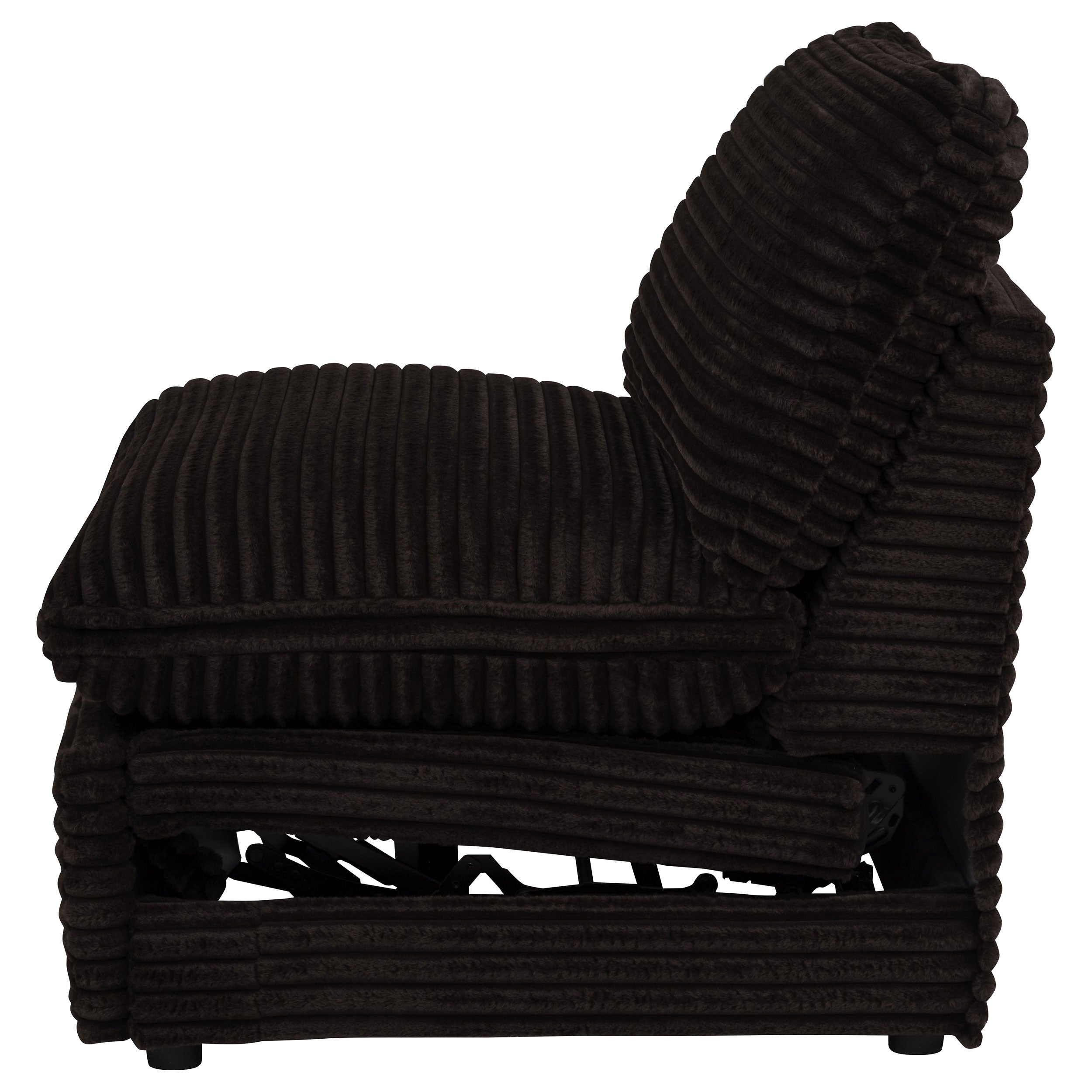 Collins Modular Power Armless Recliner Chocolate Brown — view 5