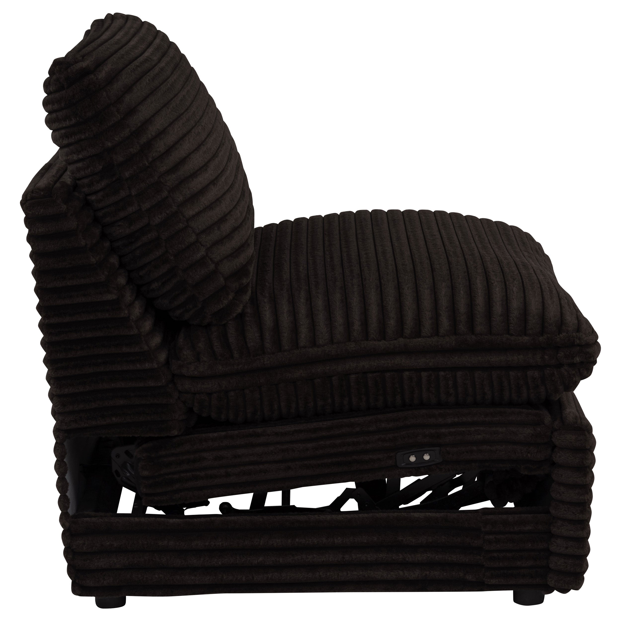 Collins Modular Power Armless Recliner Chocolate Brown — view 8