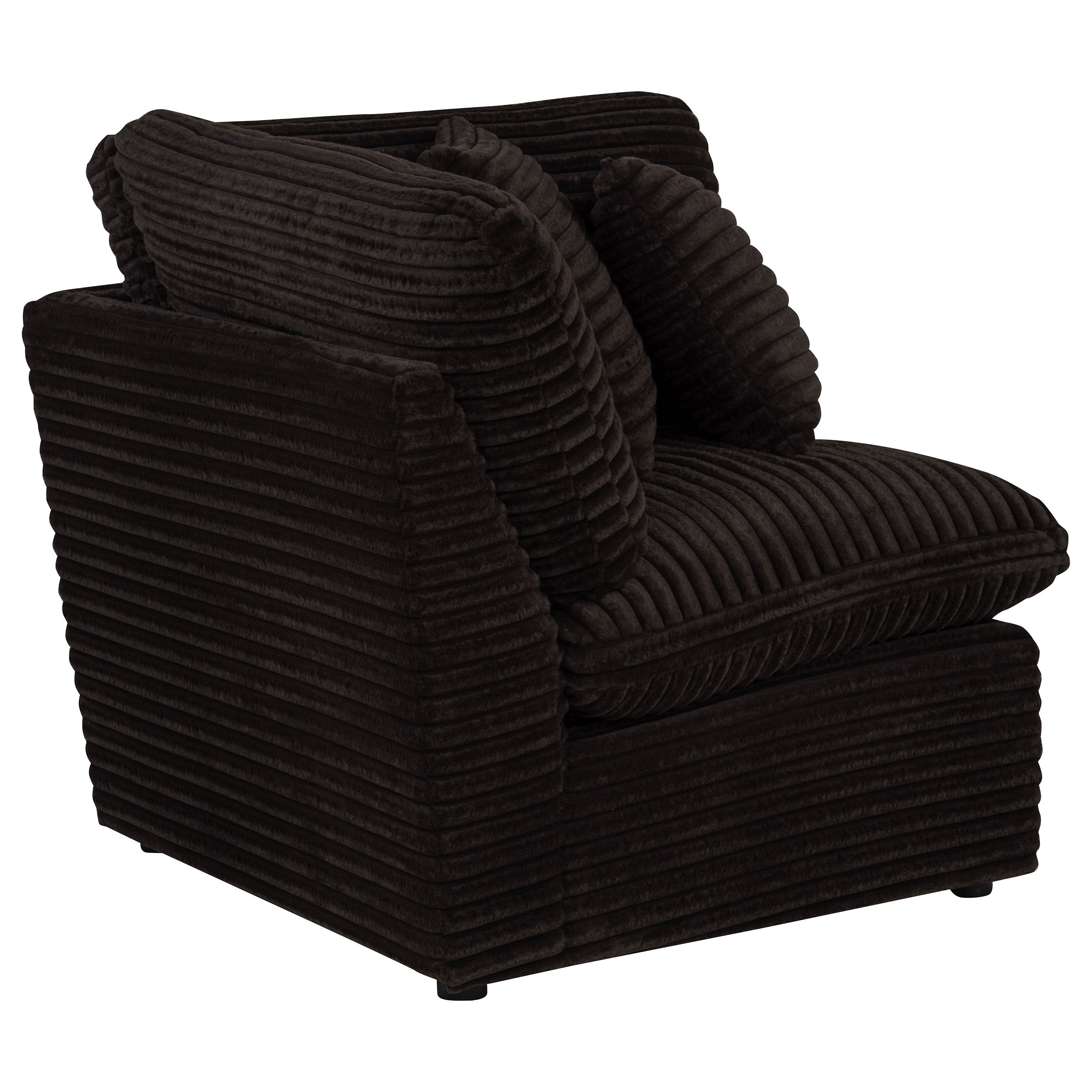 Collins Modular Corner Chair Chocolate Brown — view 1