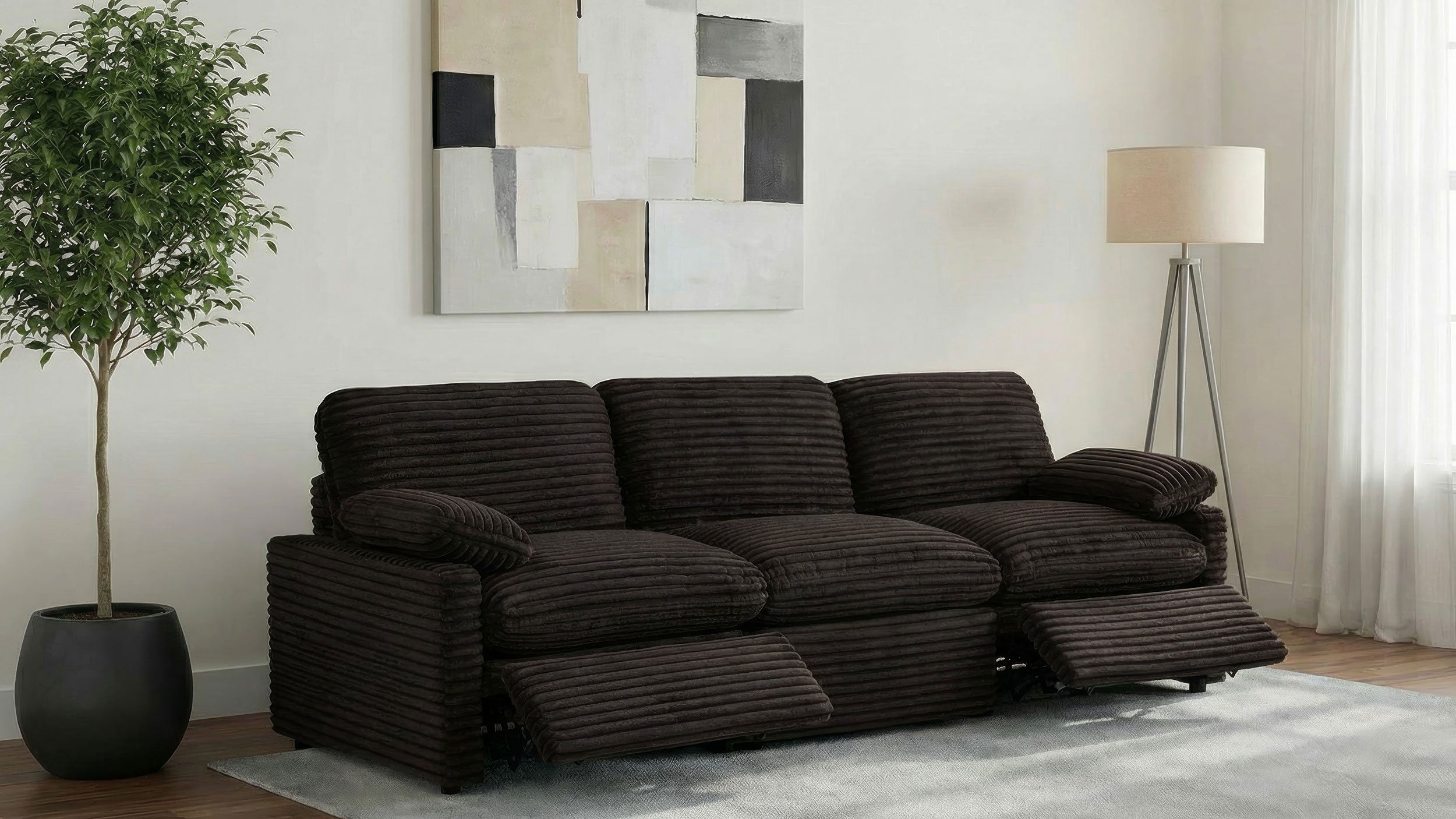 Collins Modular Power Sofa Chocolate Brown — view 3