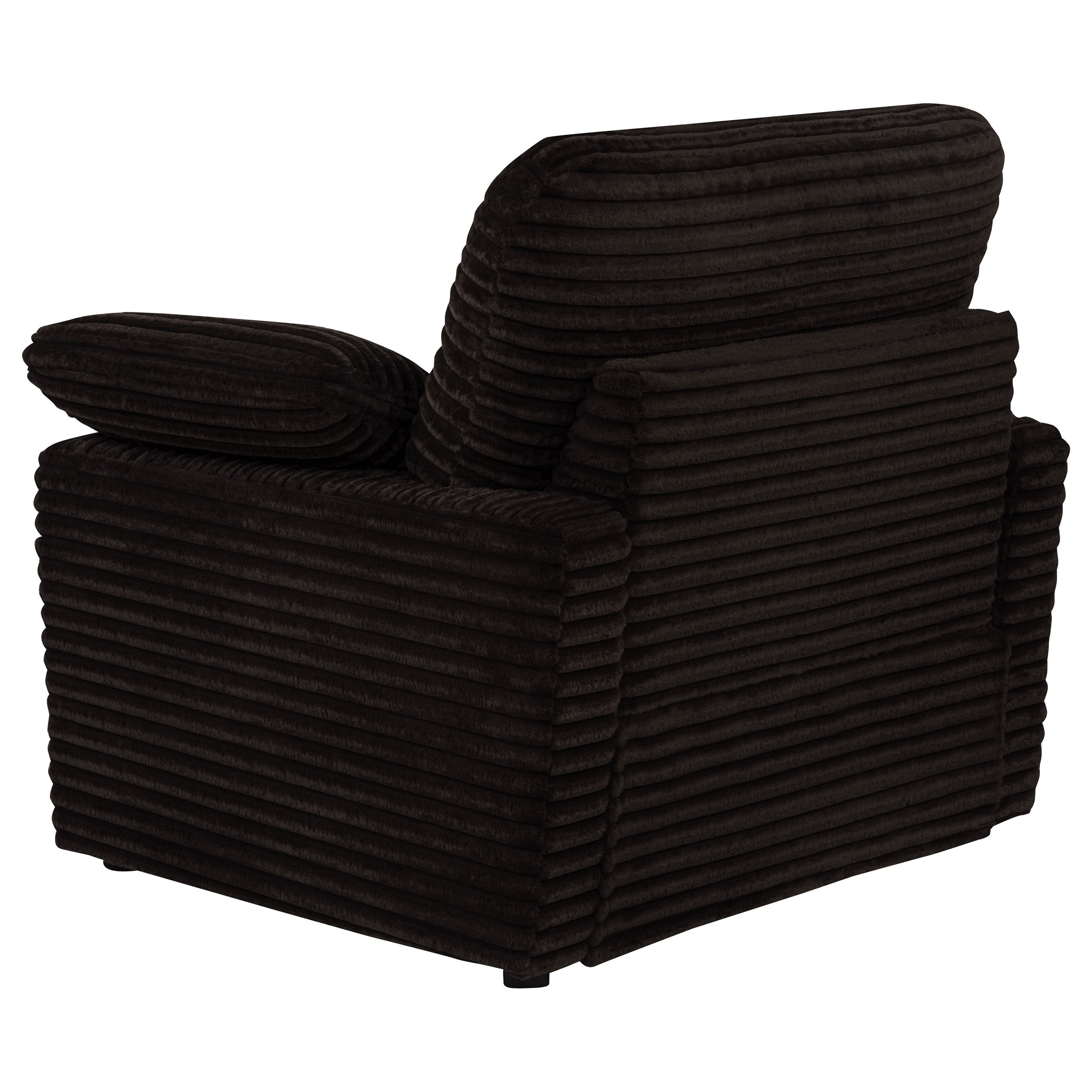 Collins Upholstered Power Recliner Chair Chocolate Brown — view 9