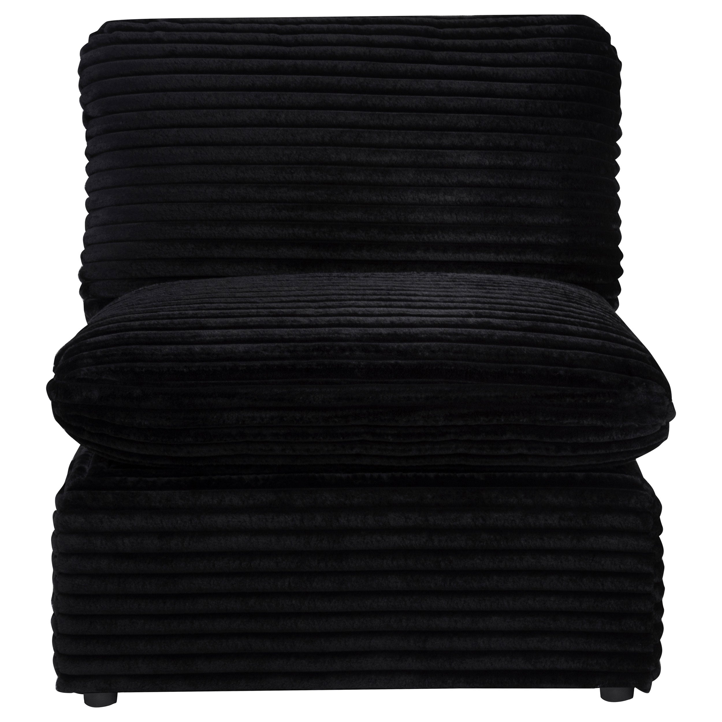 Collins Modular Armless Chair Black — view 2
