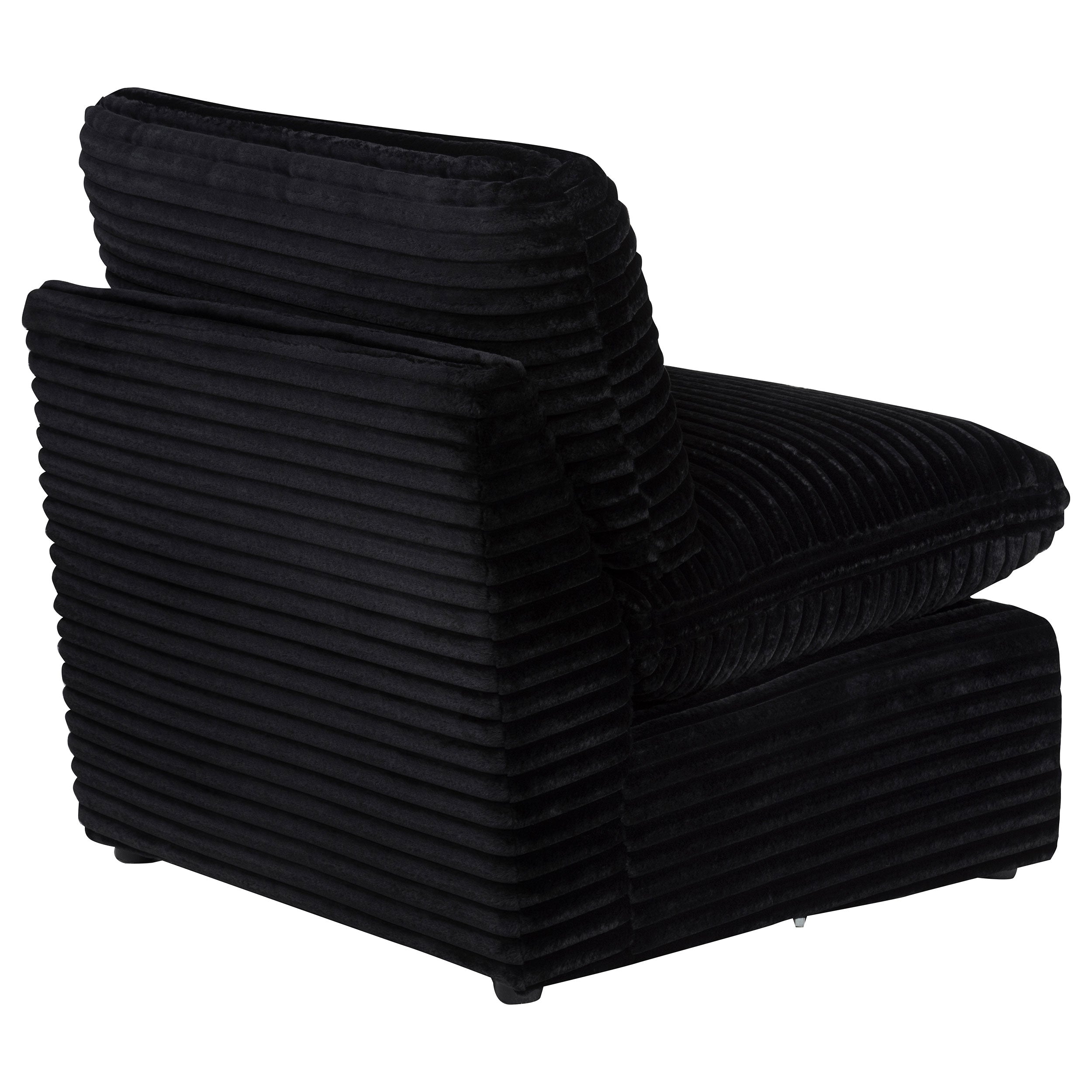 Collins Modular Armless Chair Black — view 6