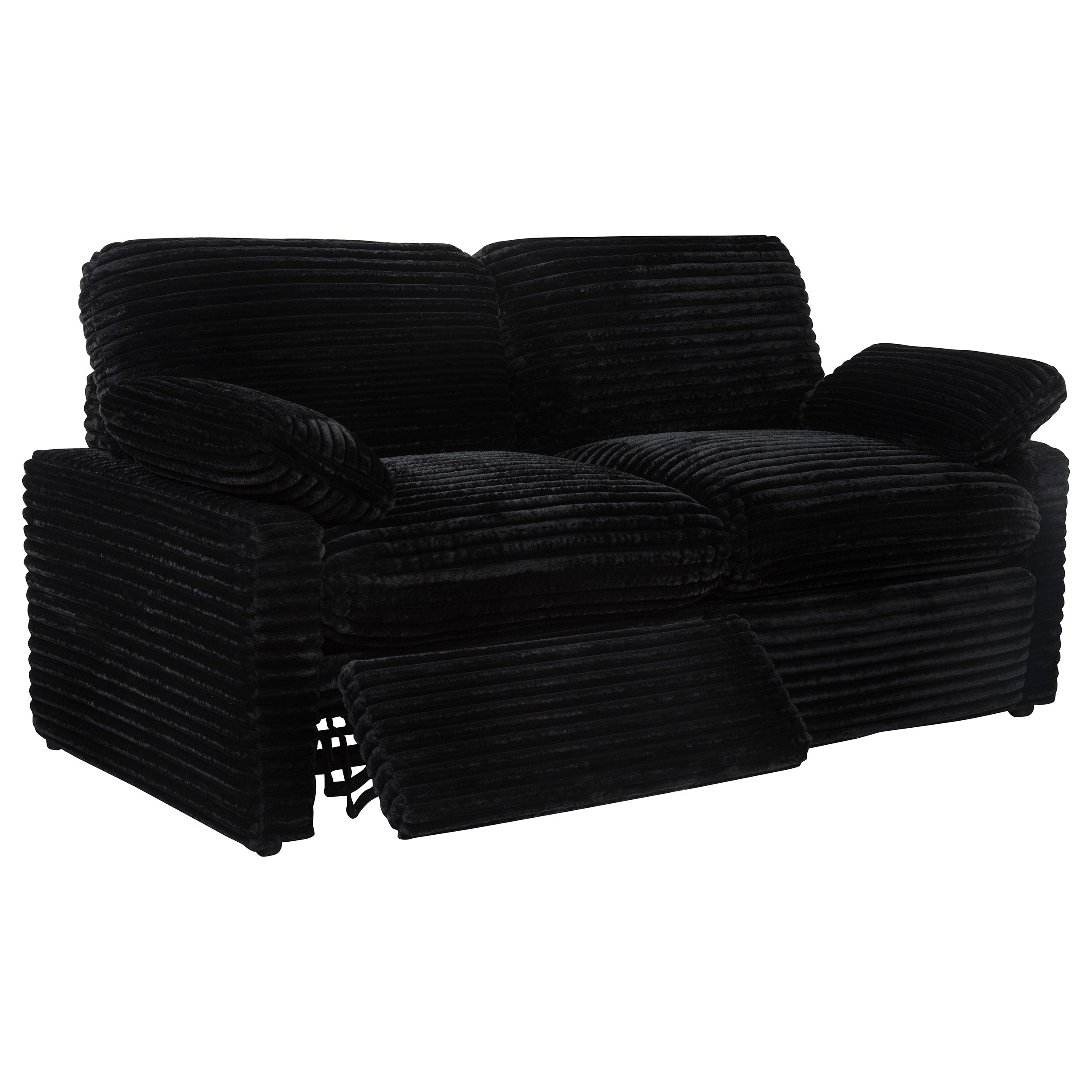 Collins Modular Power Loveseat Black — view 4