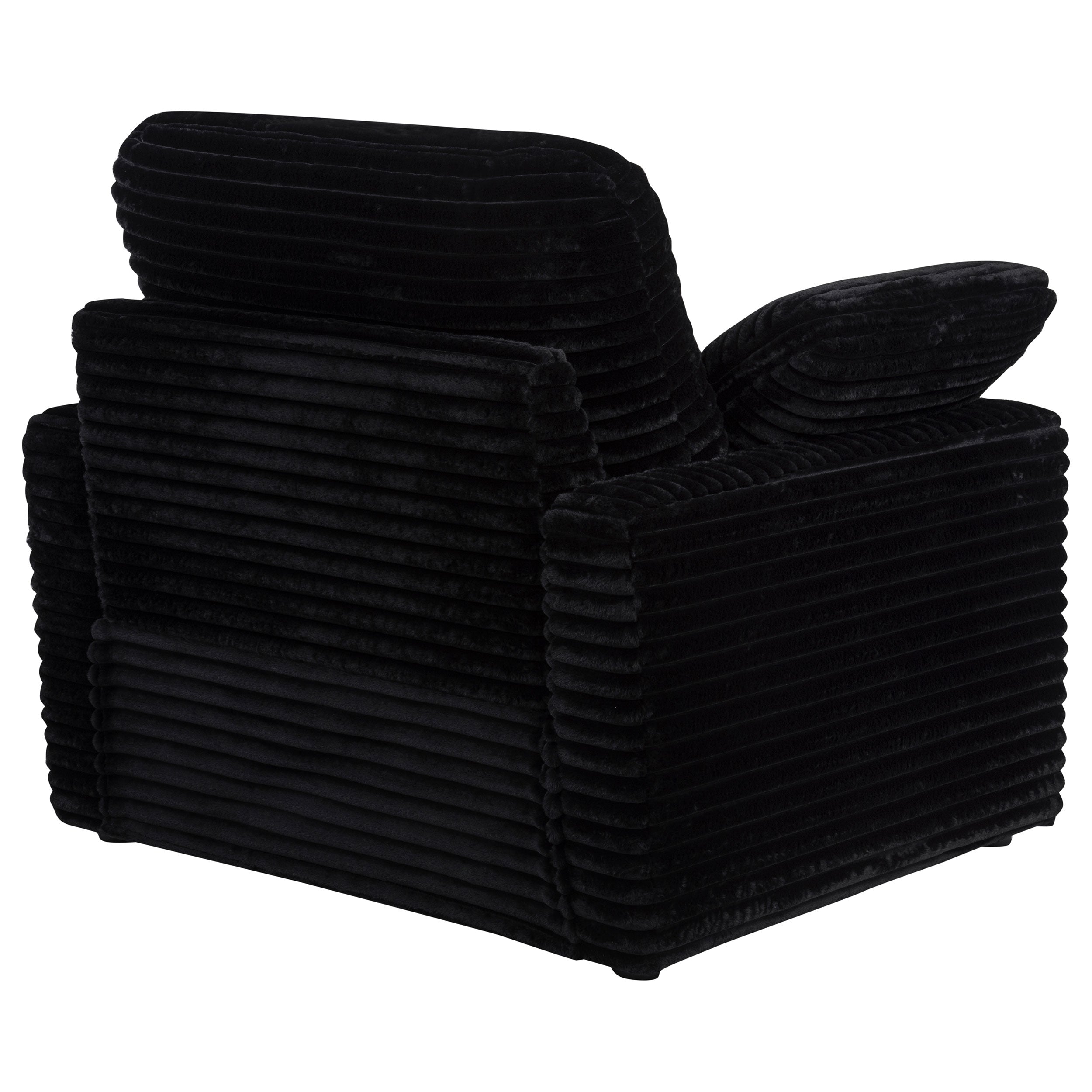 Collins Upholstered Power Recliner Chair Black — view 10