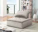 Anna - Velvet Armless Lounge Chair