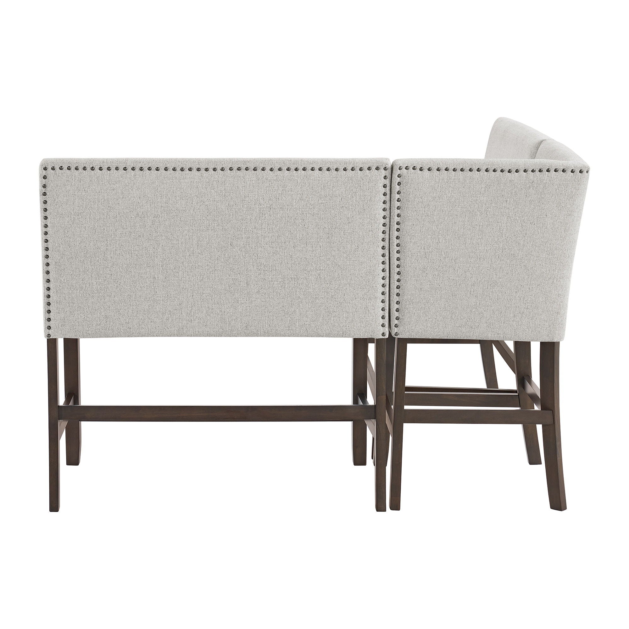 Seneca - Counter 3 Piece Corner Bench - Brown / Gray - Atlantic Fine Furniture Melbourne FL