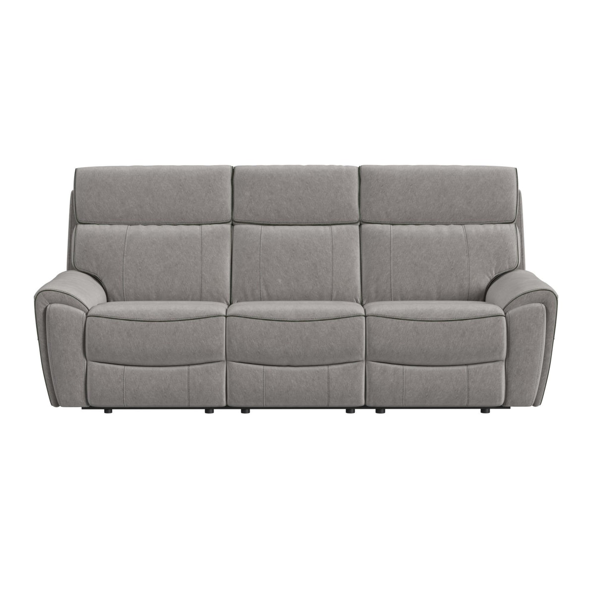 Jackpot P1 Sofa With Heat Massage in Explore Light Gray by Elements International, view 3