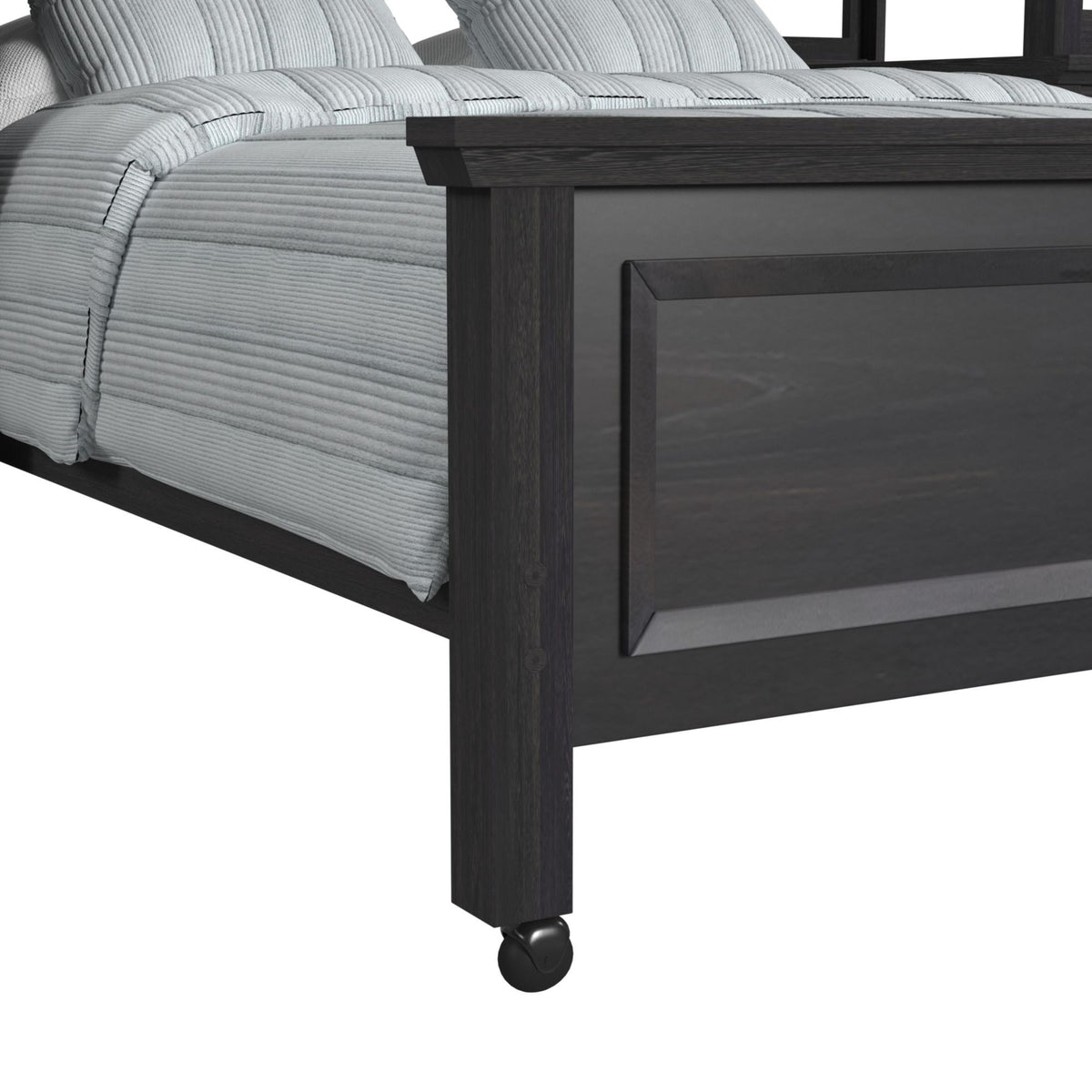 Hampton Kids Loft With Staircase And Desk With Speaker Bedroom Set in Black by Elements International, view 24