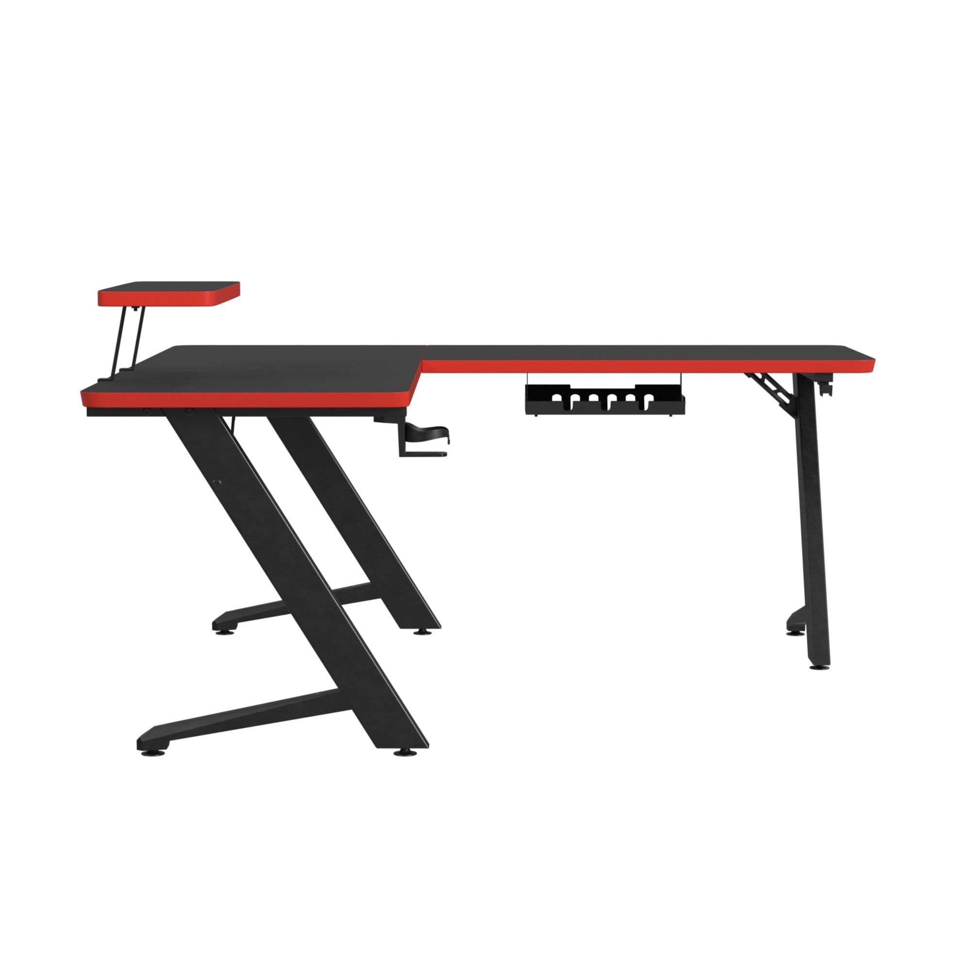 Waterside - L-Shape Desk - Black - Atlantic Fine Furniture Melbourne FL