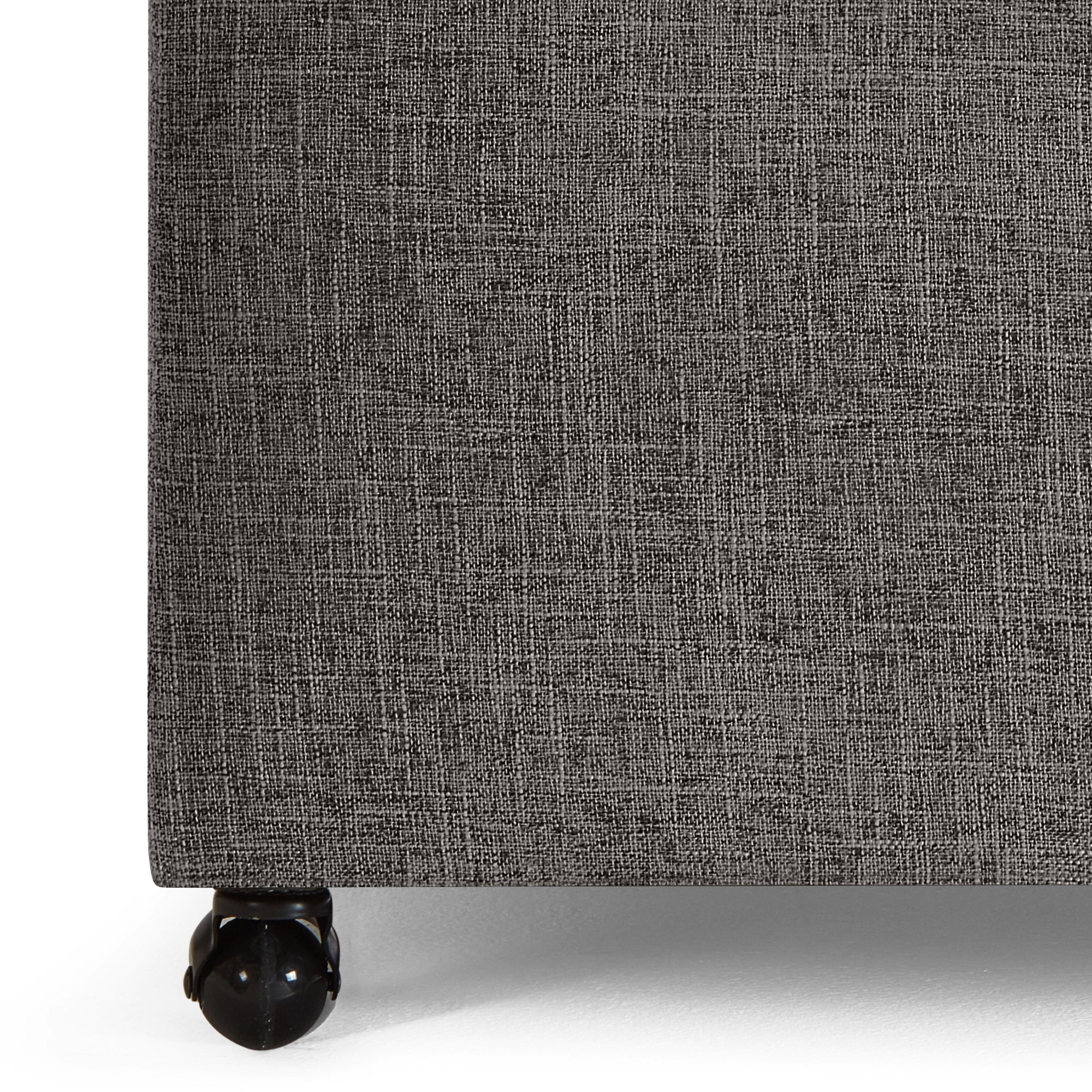 Modern Large Comfort Sofa Ottoman with Storage, Modular Sectional Storage Ottoman With Wheels For Living Room,Lounge Ottoman, Couch Storage Ottoman ,Large Storage Ottoman Bench-Charcoal Grey