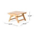 Sedona - Outdoor Side Table With Open Slat Design