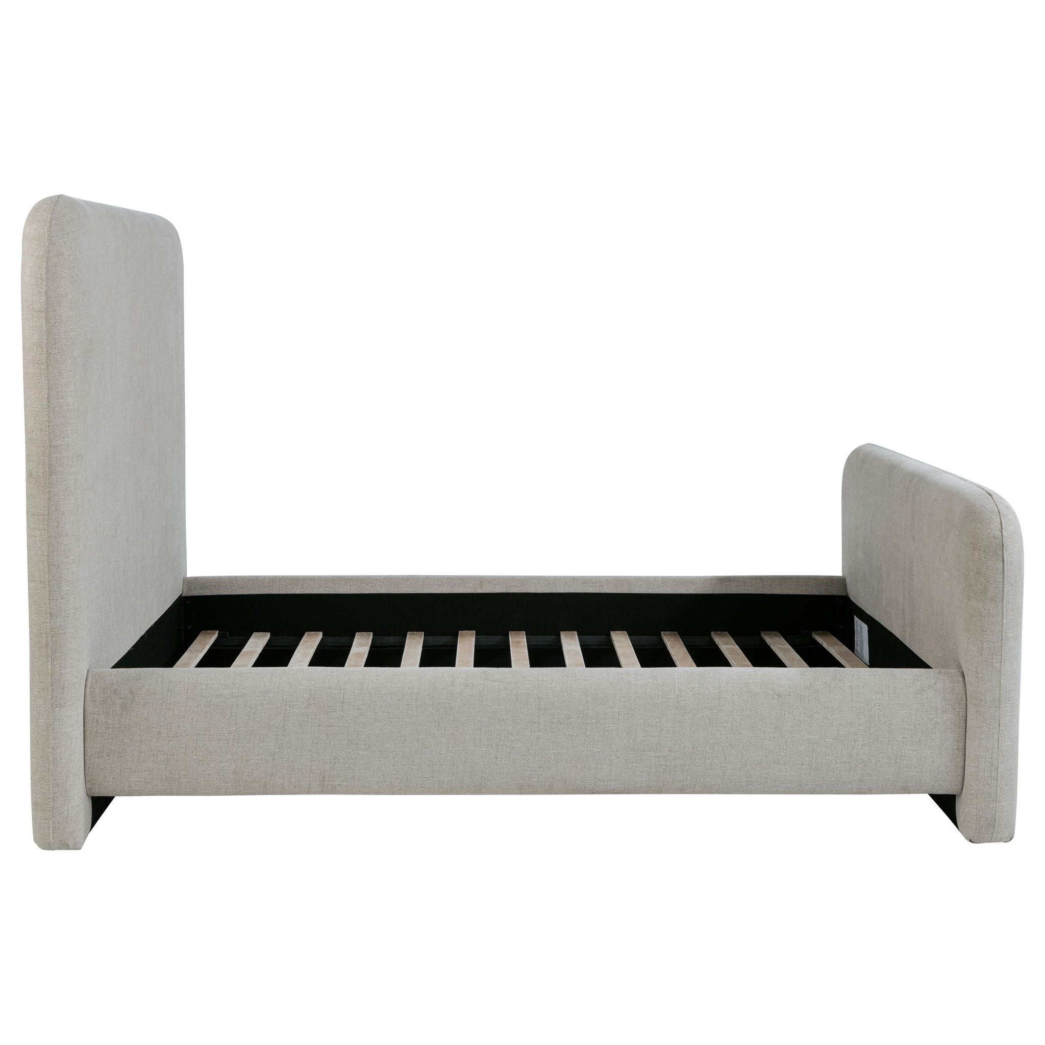 Wren Upholstered Queen Panel Bed Grey