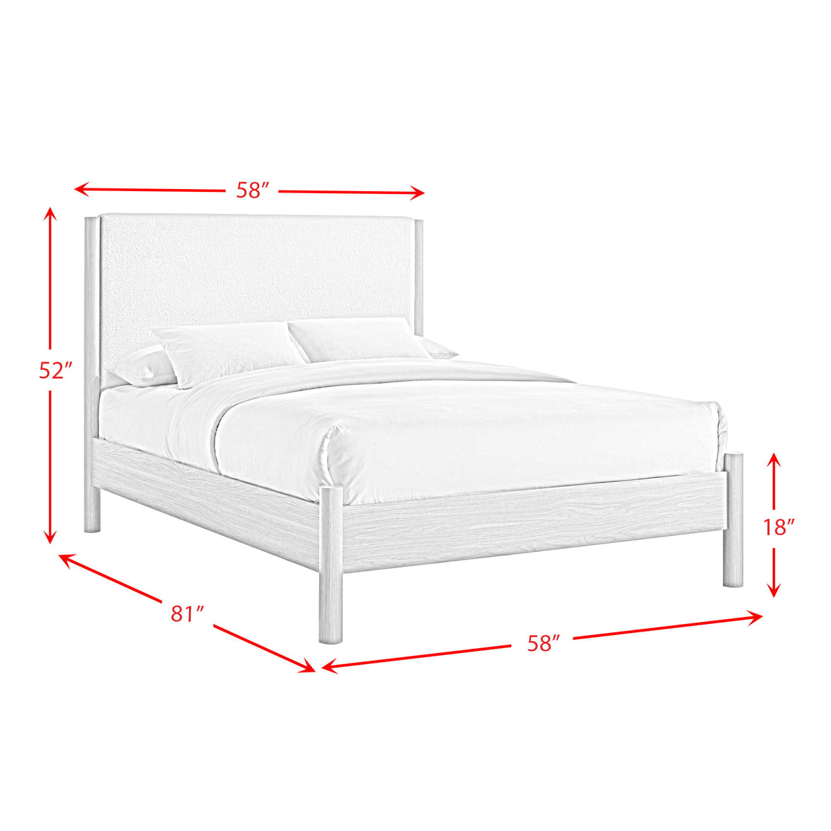 Jonas Bed in Light Brown by Elements International, view 4
