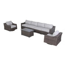 Stylish Sofa Seating Group With Cushions Perfect For Outdoor Gatherings