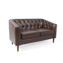 Sophisticated Loveseat With Diamond Stitched Detailing