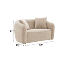 Keith - Chenille 3 Piece Living Room Set (Comes With Matching Color Toss Pillows)