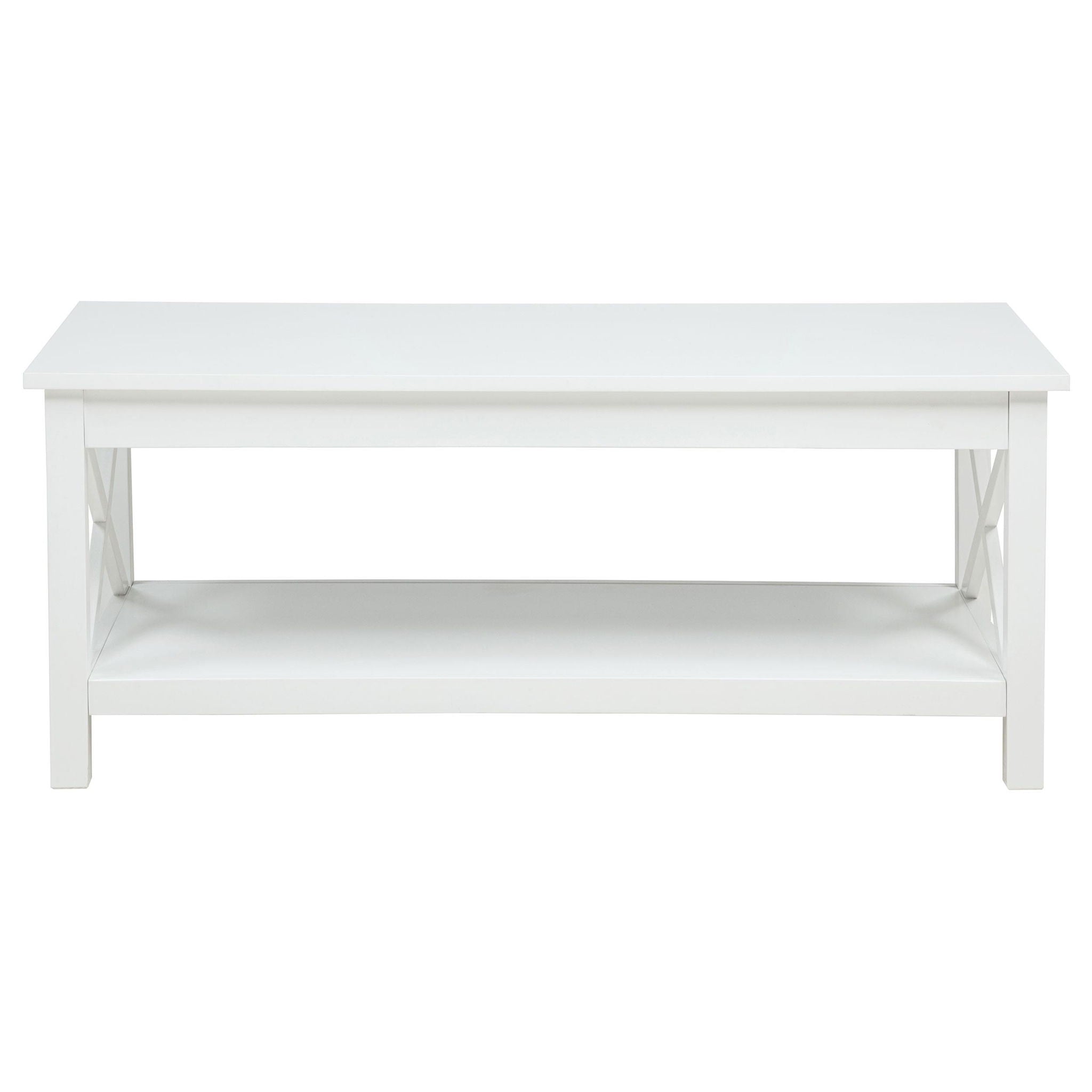 Skyview 3-piece Rectangular Lift Top Coffee Table Set White