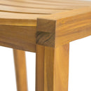 Outdoor 3 Pieces Dining Set, Round Bistro Set - Teak