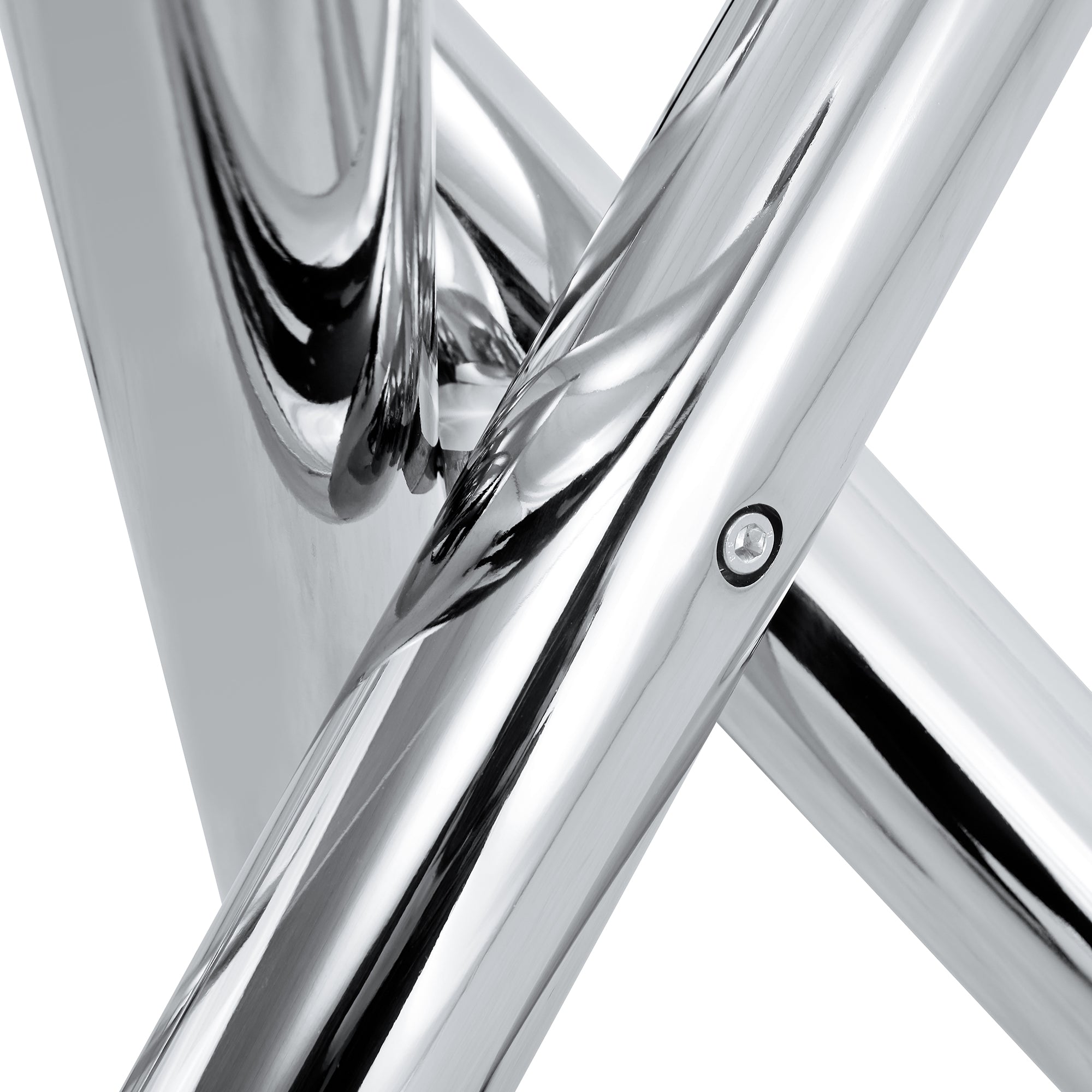 Large Modern Simple Rectangular Glass Dining Table for 6-8 People with 0.39-inch white imitation marble desktop and Silver Metal Legs for Kitchen Dining Living Room Meeting Room Banquet Hall 1538