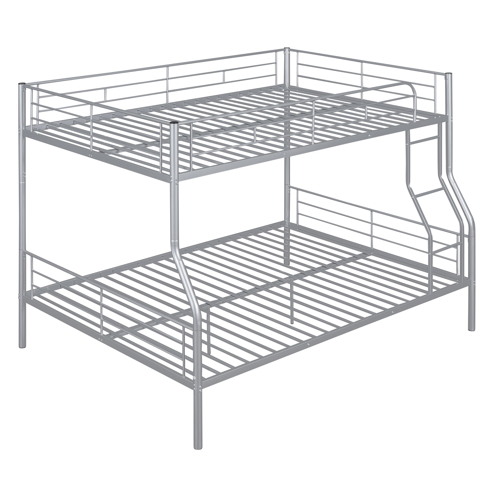 Full XL Over Queen Metal Bunk Bed, Sliver - Atlantic Fine Furniture Melbourne FL