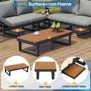 Outdoor Sectional Sofa Set With Adjustable Reclining Seats