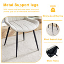 Modern Style Extended Seat Cushion Dining Chair Set