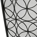 Thayer - Single Panel Iron Fireplace Screen With Geometric Design