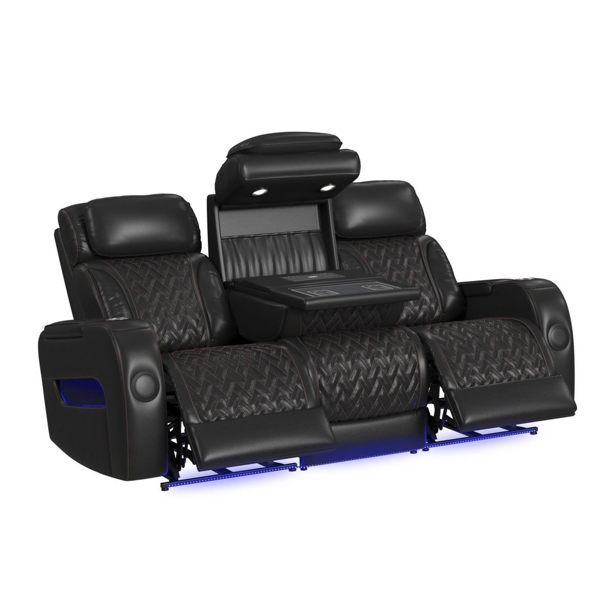 Prime Time Sofa Set in Black by Elements International, view 28