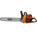 62Cc Gas Powered Chainsaw With 20" Oregon Chain & Bar 2 Cycle Petrol Handheld Cordless Design Epa Compliant - Orange